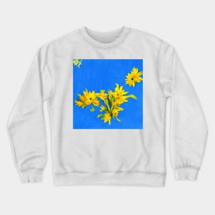 Flower Yellow Art Crewneck Sweatshirt